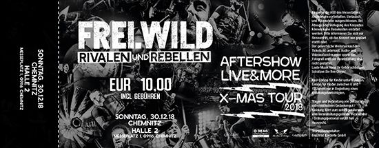 Frei.Wild, 30.12.2018 - R&R LIVE&MORE X-MAS Aftershow Party, Chemnitz[DE], Halle 2