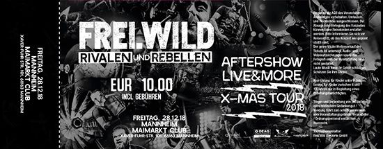 Frei.Wild, 28.12.2018 - R&R LIVE&MORE X-MAS Aftershow Party, Mannheim [DE], Maimarkt Club